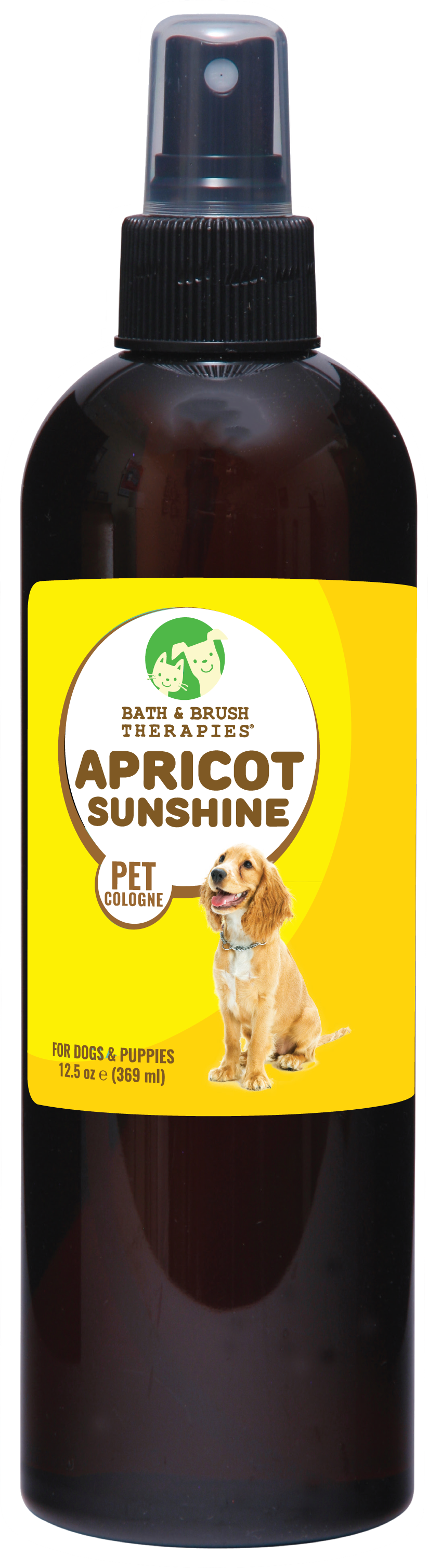 Apricot Sunshine Pet Cologne in 12.5 ounce pump spray bottle. 