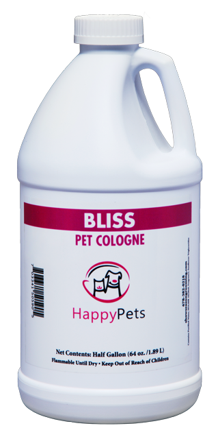 Happy Pet Bliss Pet Cologne in Half Gallon Bottle. 