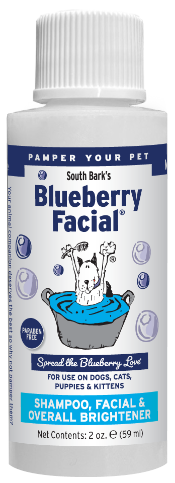 South Bark's Blueberry Facial in 2 ounce bottle. 