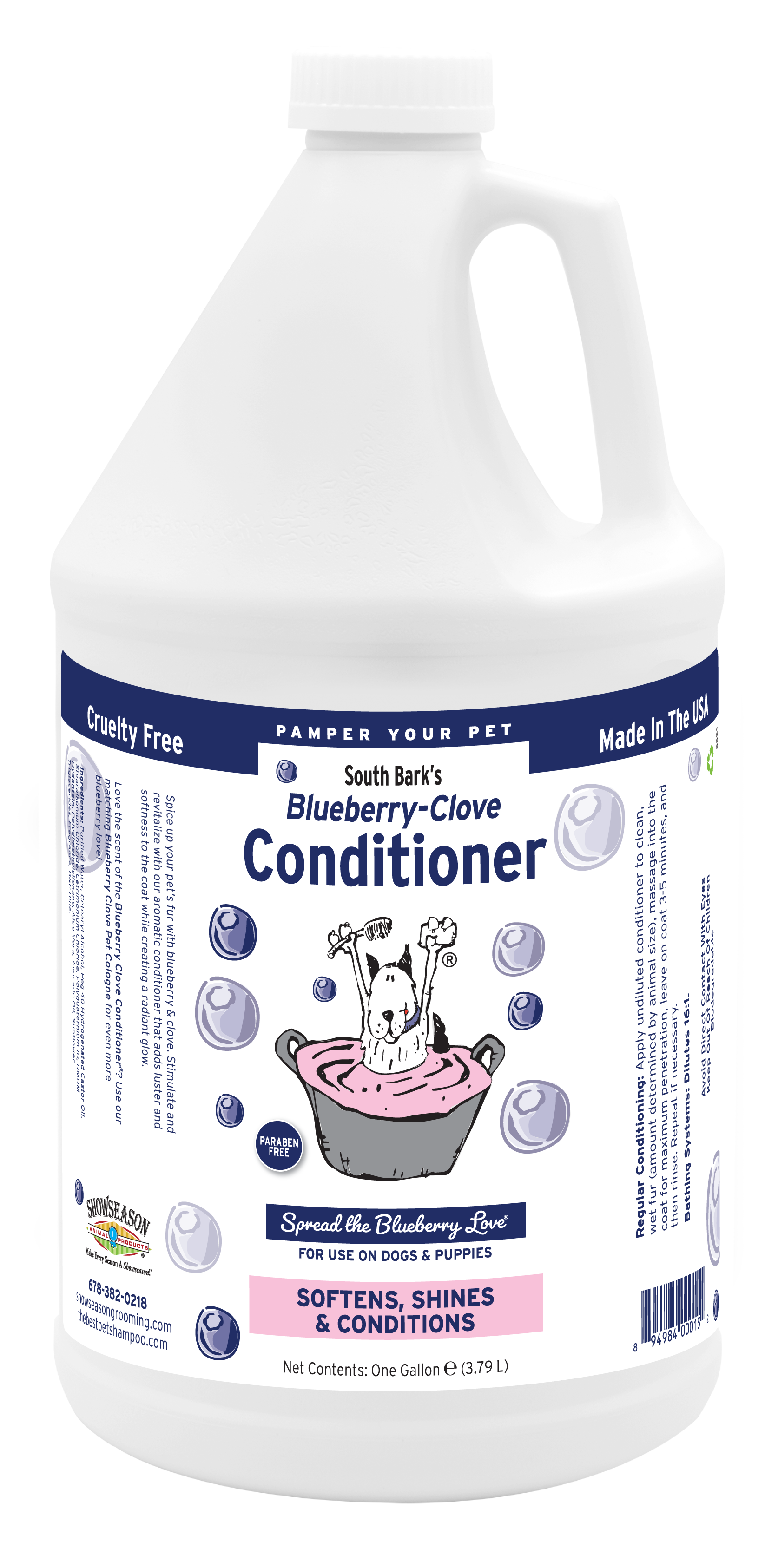 Blueberry Clove Conditioner in One gallon bottle. 