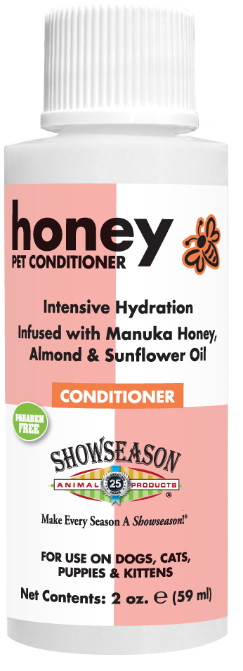 Honey Pet conditioner in a 2 ounce bottle. 