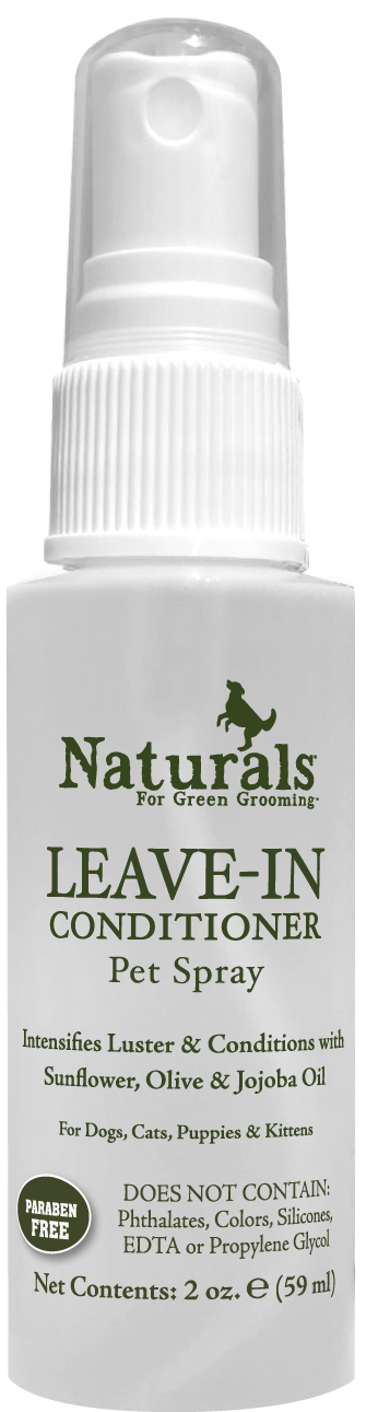 Naturals for green grooming leave-in conditioner pet spray 2oz. 