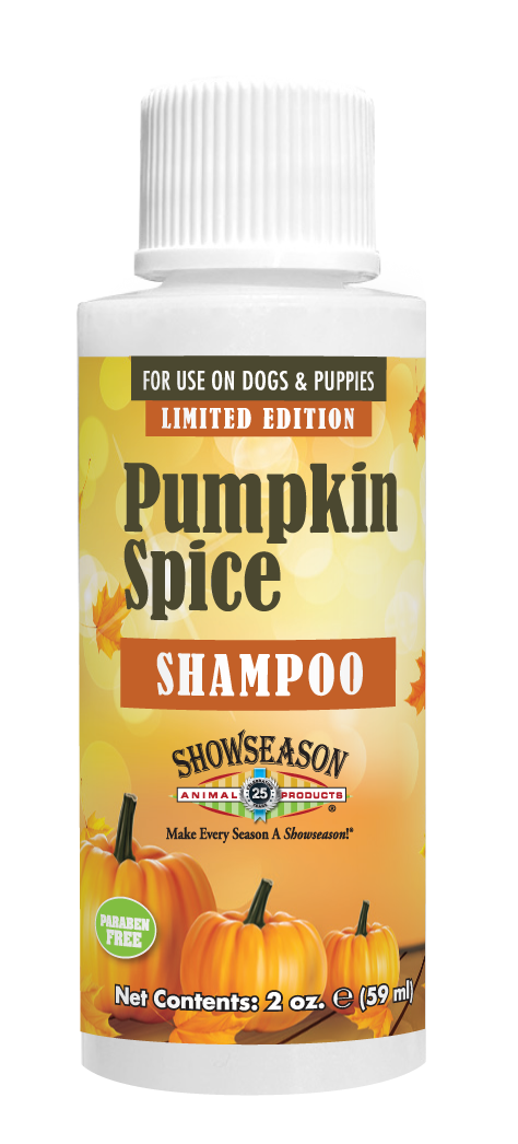 Pumpkin Spice Shampoo in 2 ounce bottle. 
