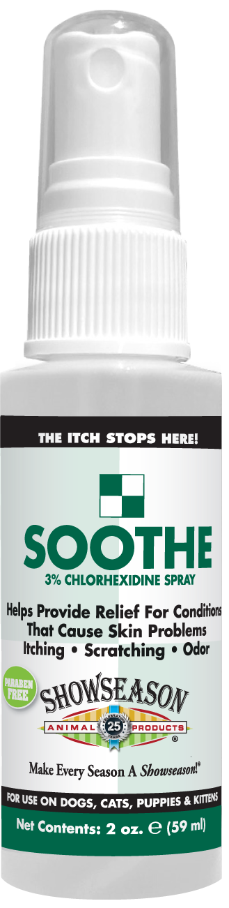 Soothe Pet Spray Itch relief 2 ounce spray bottle.