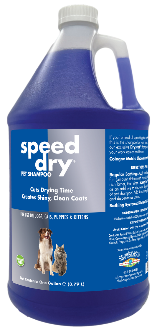 Speed Dy Pet Shampoo in 1 gallon bottle. 