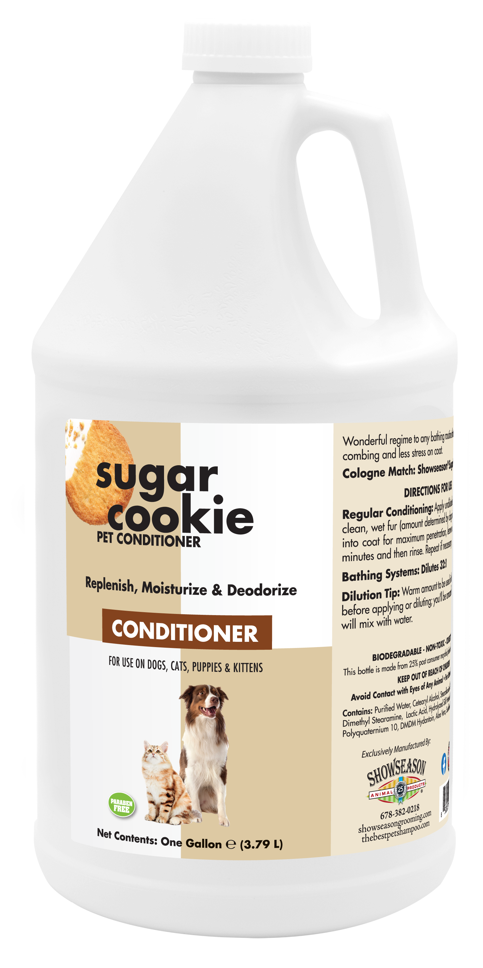 Sugar Cookie Pet Conditioner in 1 gallon bottle. 