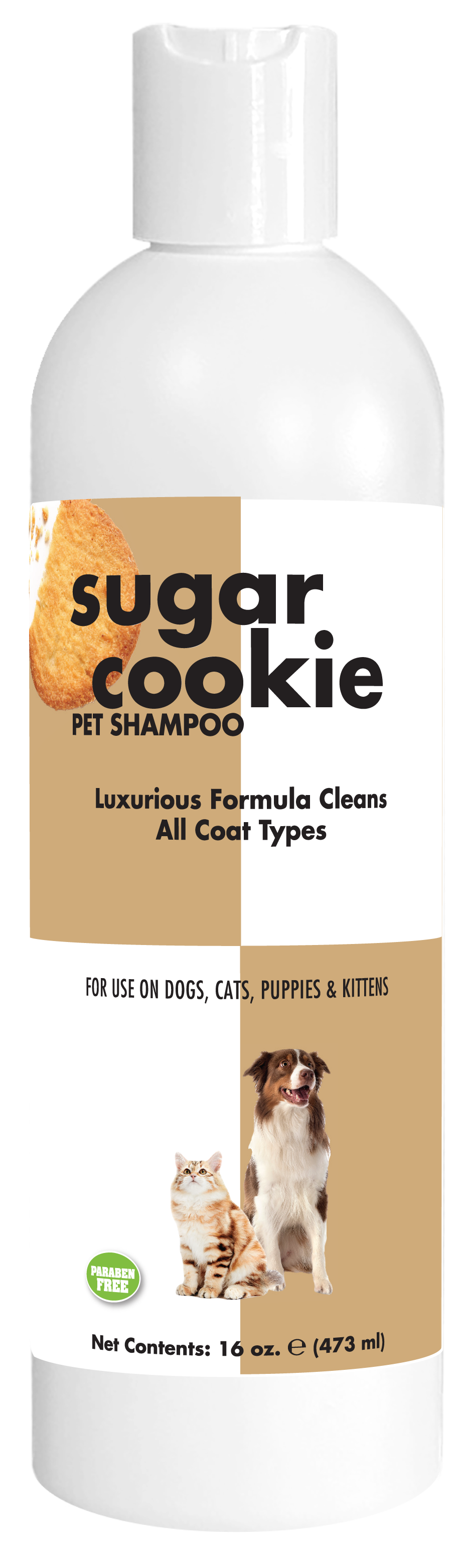 Sugar Cookie Pet Shampoo in16 ounce bottle. 