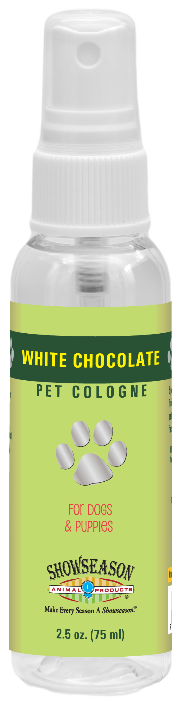 Showseason White Chocolate Pet Cologne  in 2.5 oz spray bottle
