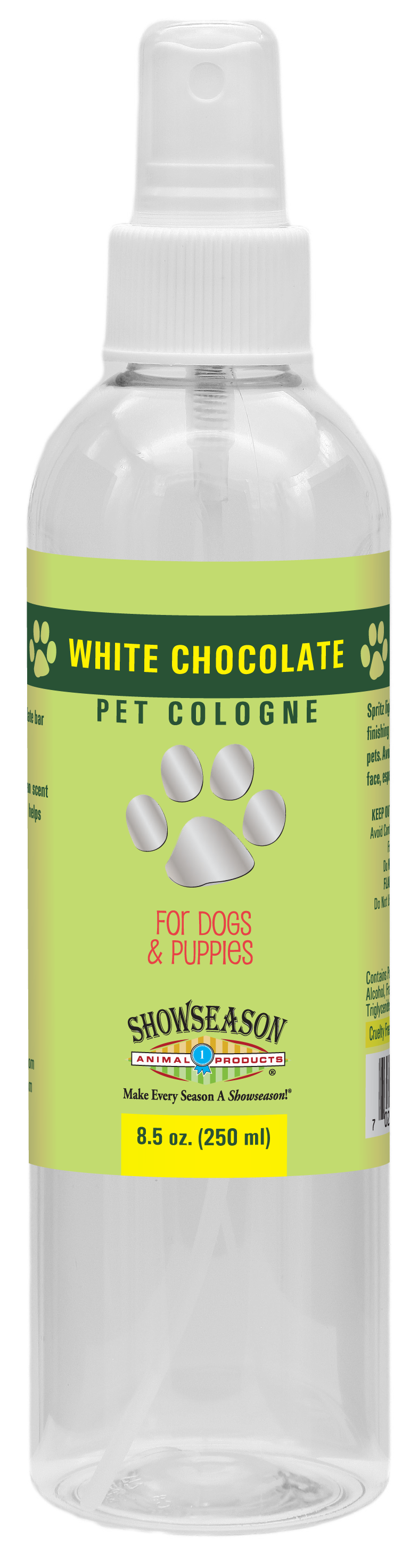 Showseason White Chocolate Pet Cologne  in 8.5 oz bottle spray