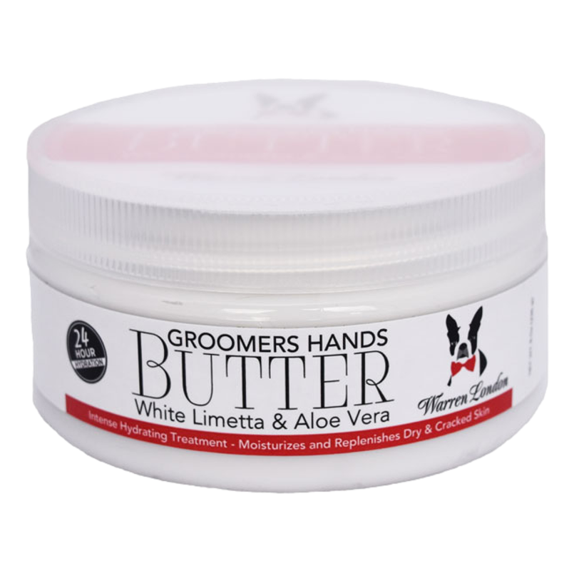 Groomer's Hand Butter in container. 