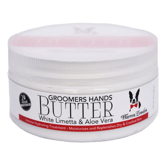 Groomer's Hand Butter in container. 