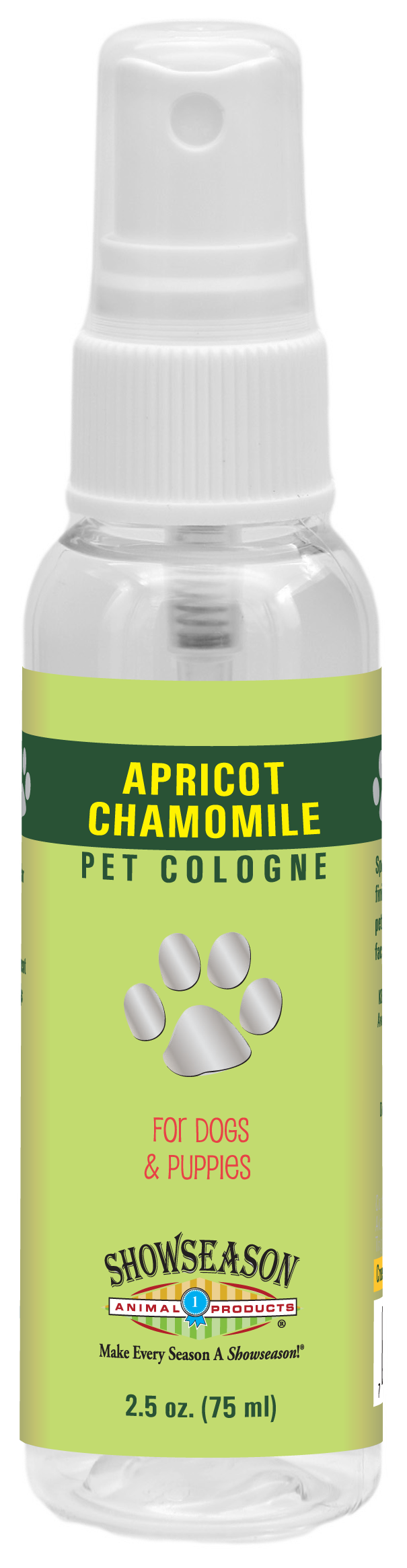Apricot Chamomile Pet Cologne 2.5 ounce.