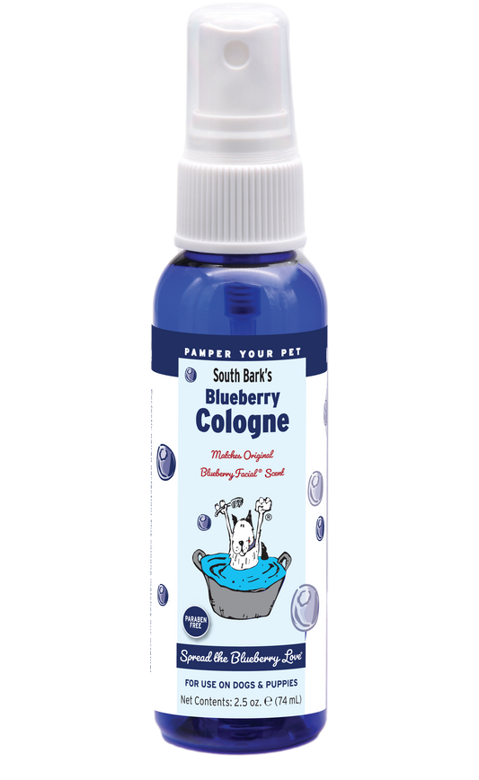 South Bark's Blue Cologne in 2.5 pump spray bottle. 