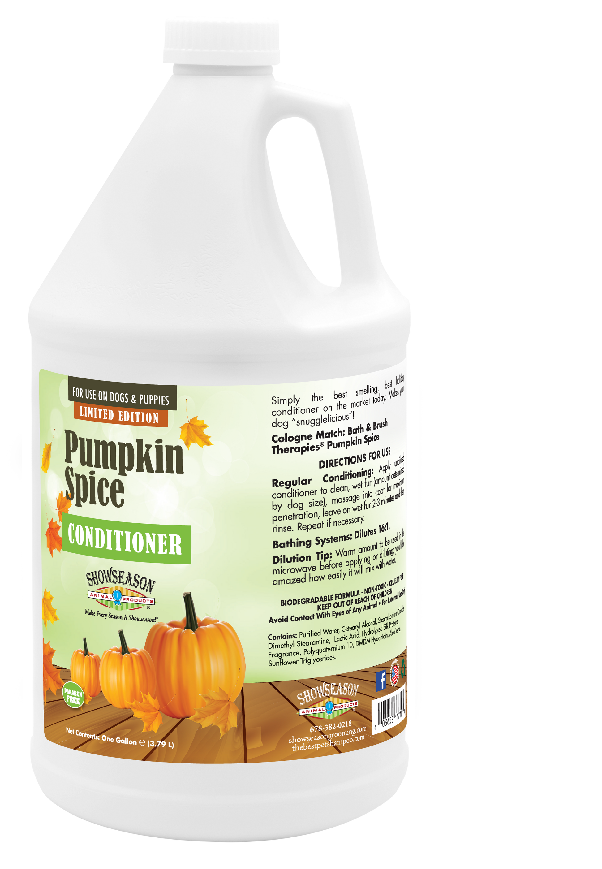 Pumpkin Spice Conditioner in a one gallon bottle.
