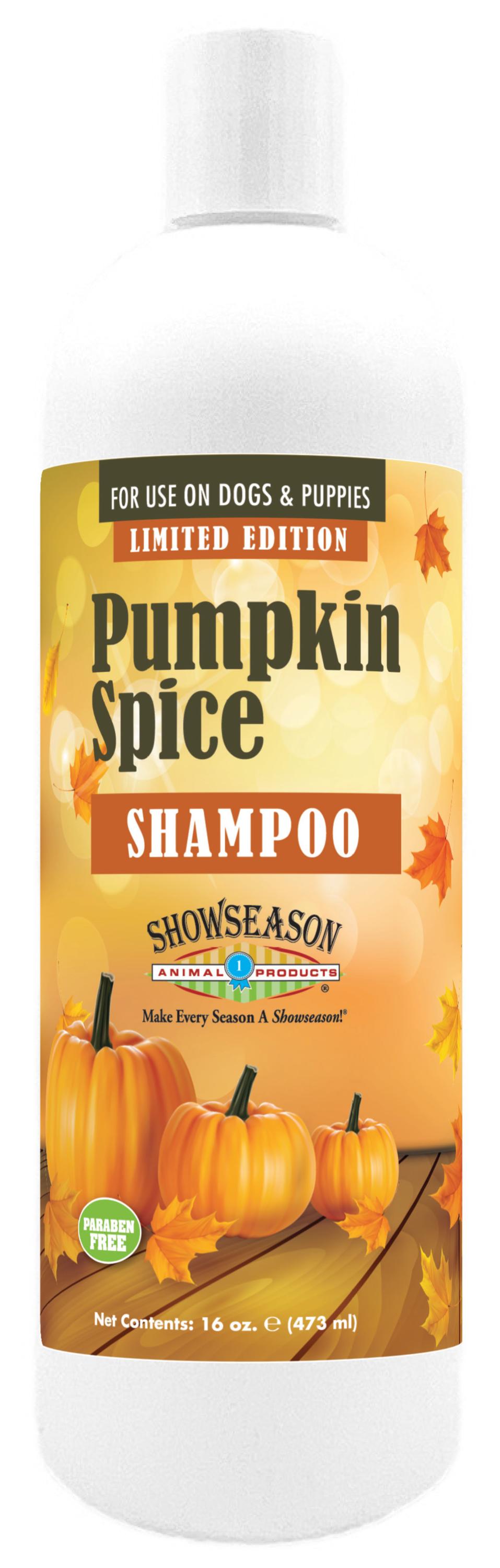 Pumpkin Spice Shampoo in 16 ounce bottle. 