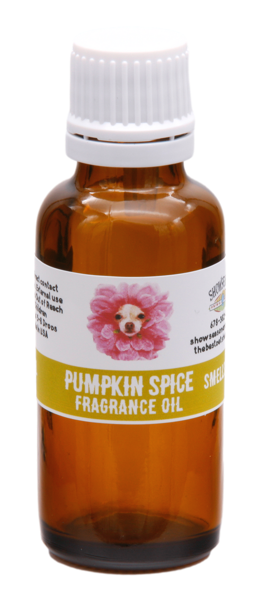 Pumpkin Spice Fragrance Oil in a brown bottle. 