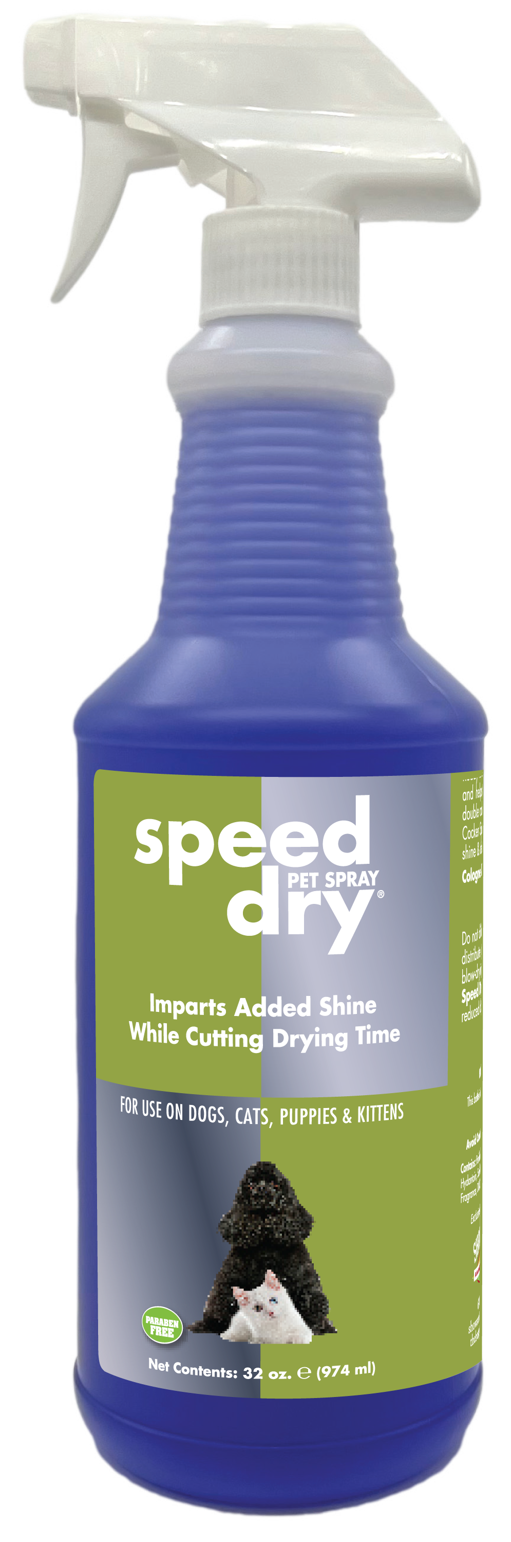 Showseason Speed Dry Pet Spray in 32 ounce.