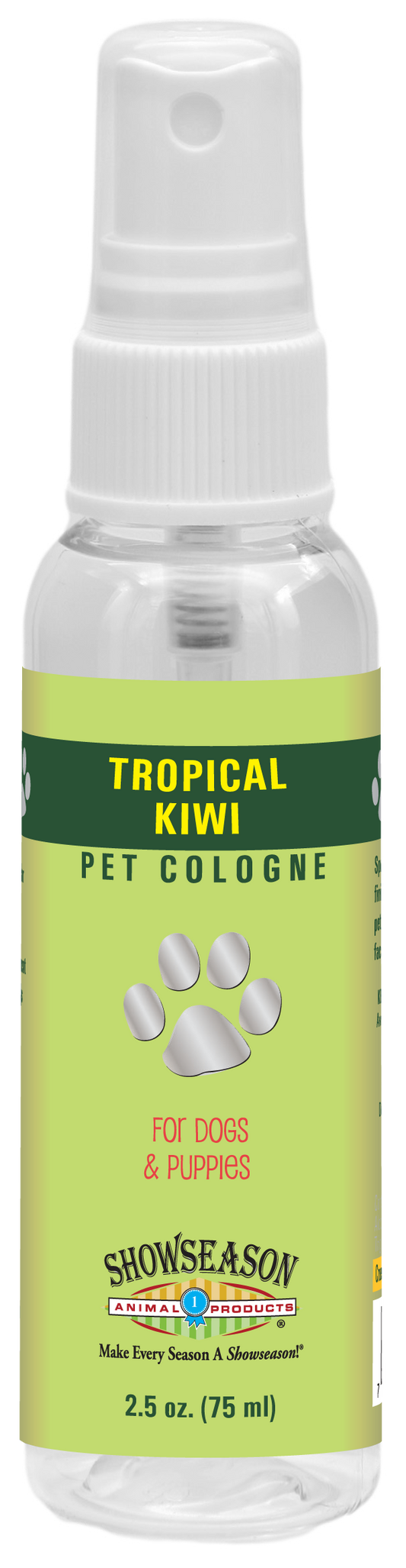 Showseason Tropical Kiwi in 2.5 ounce bottle. 
